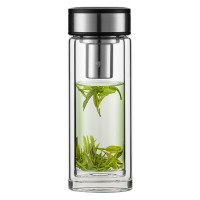 万象 双层玻璃杯 V200L钛银色450ML