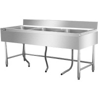 圣托 STTC-BB18C 三星水池 标准款700宽三星水池∣C带三面围板 单位:台