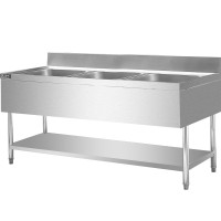 圣托 STTC-EB18C 三星水池 欧式款700宽 三星水池(带围板+下层板) 单位:台