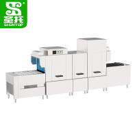圣托 STDG-WL62 长龙式洗碗机 长龙式洗碗机(6.2米长双缸双喷淋带单烘干) 单位:台