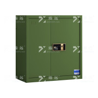 臻远ZYJJ-80081 单节保密柜矮柜保险柜档案资料柜 绿色单节指纹锁