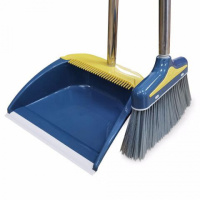 萨威帝尔 SWBB-2 不锈钢可拆卸撮箕笤帚 家庭办公室梳齿型扫地刷 扫把簸箕套装 扫帚 1.00 把/套 (计价单位: