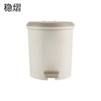 稳熠 WY-LJ-003 6L 圆形脚踏式 垃圾桶 (计价单位:个) 棕色