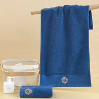 梦丝洛 MSL-3053 皇冠全棉浴巾 毛巾 (计价单位:条) 蓝色