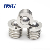 推入式带法兰长短球头弹簧柱塞