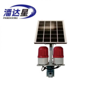 潘达星 PDX-BZD07 10V 10W 红光 2700K LED 太阳能语音警示灯 (计价单位:盏) 红色