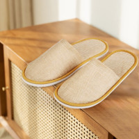 红秀世纺 HXGTX001 一次性(40-44)均码 无纺布 室内拖鞋 (计价单位:双) 亚麻色