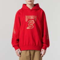 Adidas阿迪达斯连帽卫衣男蛇年新款潮流时尚百搭情侣套头衫上衣