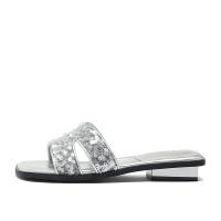 森达凉鞋女款夏季外穿时尚舒适平跟休闲凉拖鞋