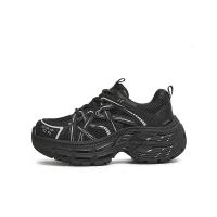 天美意老爹鞋女鞋子厚底系带复古百搭增高女休闲鞋春