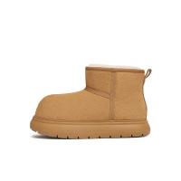 天美意雪地靴大头靴丑萌鞋靴子百搭可爱女靴冬