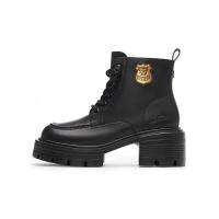 天美意疯狂动物城联名厚底增高短靴女马丁靴女靴冬