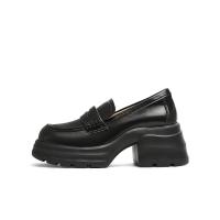 天美意乐福鞋女鞋子通勤休闲舒适小个子法式女单鞋春