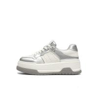 天美意女鞋厚底百搭潮流通勤休闲小个子女板鞋春