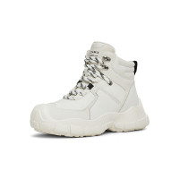 天美意女靴厚底户外系带工装靴高帮鞋休闲女短靴冬