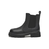 暇步士(Hush Puppies)短靴女士高帮英伦风厚底切尔西靴