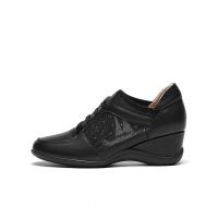 暇步士(Hush Puppies)高跟鞋女士一脚蹬粗跟通勤休闲鞋