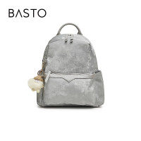 百思图秋商场通勤大容量双肩背包书包短途旅行包女