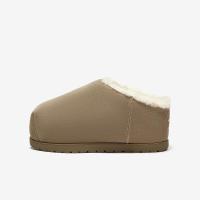 百思图冬季真皮加绒加厚面包雪地靴女东北大棉靴