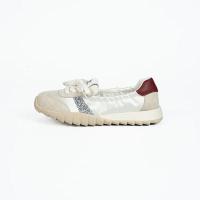 百思图芭蕾舞鞋秋季舒适德训鞋平底女运动休闲鞋