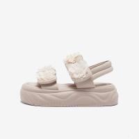 百思图夏季时尚休闲户外运动凉厚底女凉鞋