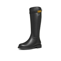 天美意千金靴女靴长筒靴骑士靴百搭显瘦女高筒靴冬