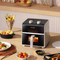 尚朋堂SPT-KZ0412A-D03 4L家用双旋钮可视空气炸锅(彩邮)(单位:个)榛果灰