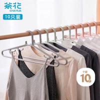 茶花(CHAHUA) 0730 吉祥衣架 420型(1X5) 10只装 (单位:只) 颜色随机