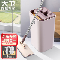 大卫免手洗平板拖把木地板刮刮桶拖布干湿两用Z9 单位:套