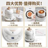 小熊燕窝炖盅电炖锅隔水炖炖燕窝花胶专用炖盅陶瓷内胆煲汤养生锅电炖盅DDZ-C06A10.6L恒温泡发