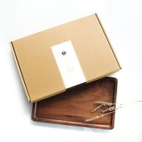 泰摩黑胡桃木实木托盘日式茶具/咖啡具茶盘长方形托盘