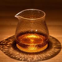 泰摩日式锤目纹玻璃杯咖啡杯套装礼盒锤纹公道杯茶杯咖啡品鉴杯锤目壶(带手柄)+杯2个400ml