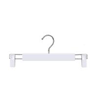 全格QUANGE折叠多夹晒架无痕加宽塑料衣架晾衣架子防滑裤架米白2个