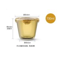 康宁餐具SNAPWARE琥珀色玻璃保鲜盒耐热玻璃碗微波炉烤箱可用琥珀色保鲜盒700ml