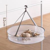 晾衣网家用晾衣篮毛衣晾晒网兜晒衣篮晒衣服袜子晾衣架晾衣服61cm单层(有围栏)