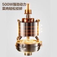 苏泊尔(SUPOR)ZMD安心系列全不锈钢机身500W大功率S型立体四叶刀片3L家庭大容量绞肉机