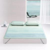 水星家纺凉席冰丝席DH伊人溪岸印花冰丝席150cm*200cm/套