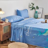 北极鹿BEIJILU冰藤席夏季凉席套装可折叠软席三件套1.8m麋鹿老粗布三件套