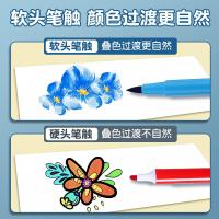 晨光(M&G)软头水彩笔12色儿童安全无毒可水洗彩色笔画画笔彩笔套装