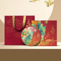 大益茶叶礼盒赤羽金轮普洱熟茶礼盒六年陈化高端茶礼人357g*1盒