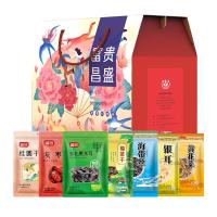 富昌紫菜虾皮裙带菜花菜贡菜银耳莲子庆丰年礼包A款785g