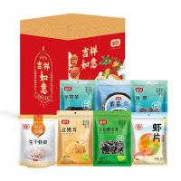 富昌粉条粉丝腐竹东北黑木耳丝紫菜虾皮火锅凉拌粉丝干货富昌山珍海味大礼包A款1160g