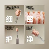 ZDEER左点轻奢手动牙刷可替换刷头成人家用软毛高颜值pro款雪松银+刷头1
