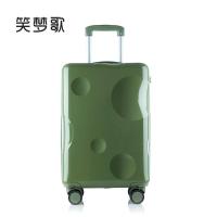 笑梦歌月球坑青春行李箱MG2001登机密码箱双杆万向轮女男学生青春系列草绿色20英寸