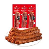 久久丫风干手撕鸭脖整根长鸭脖氮气锁鲜追剧小零食卤味辣味零食香辣味单根60g*3根
