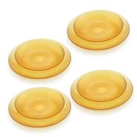 康宁餐具晶莹系列波点餐具套装土耳其进口玻璃餐具VS晶莹16件组