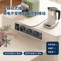 公牛轨道插座明装可移动mini插排免打孔带开关壁挂式磁吸滑轨智能轨道500mmGB3Z+3个适配器