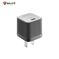 公牛苹果充电器PD20W充电头Type-C快充防过充自动断电USB双口4口充电盒子[PD20C口]黑