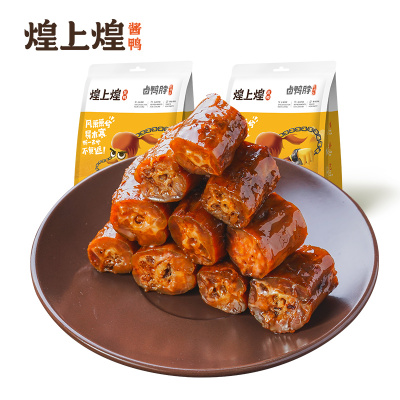 煌上煌(Huang shang huang) 鸭脖60g*3袋+鸭掌125g*3袋