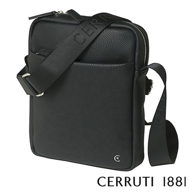 CERRUTI 1881 汉密尔顿系列 黑色斜挎包NTR711A